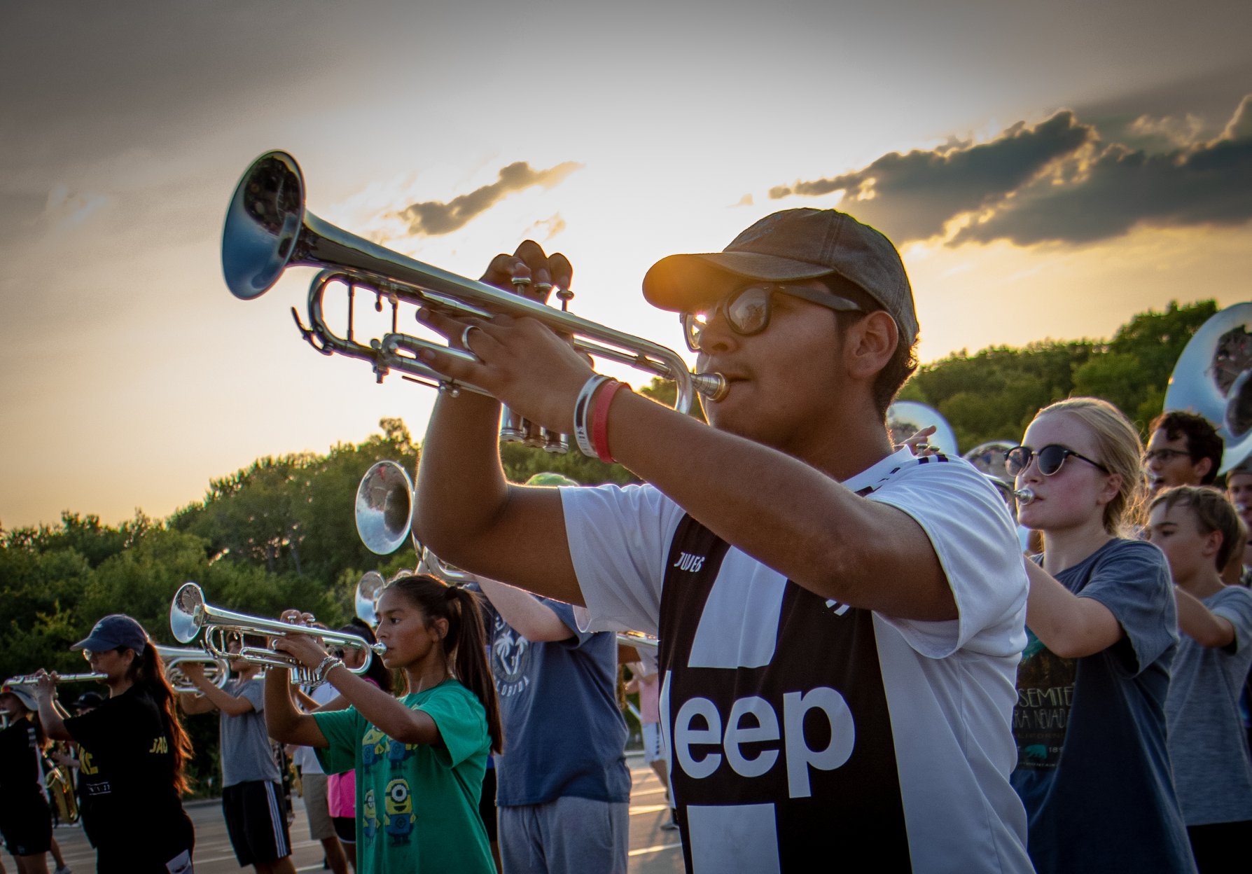 Practicing Trumpet