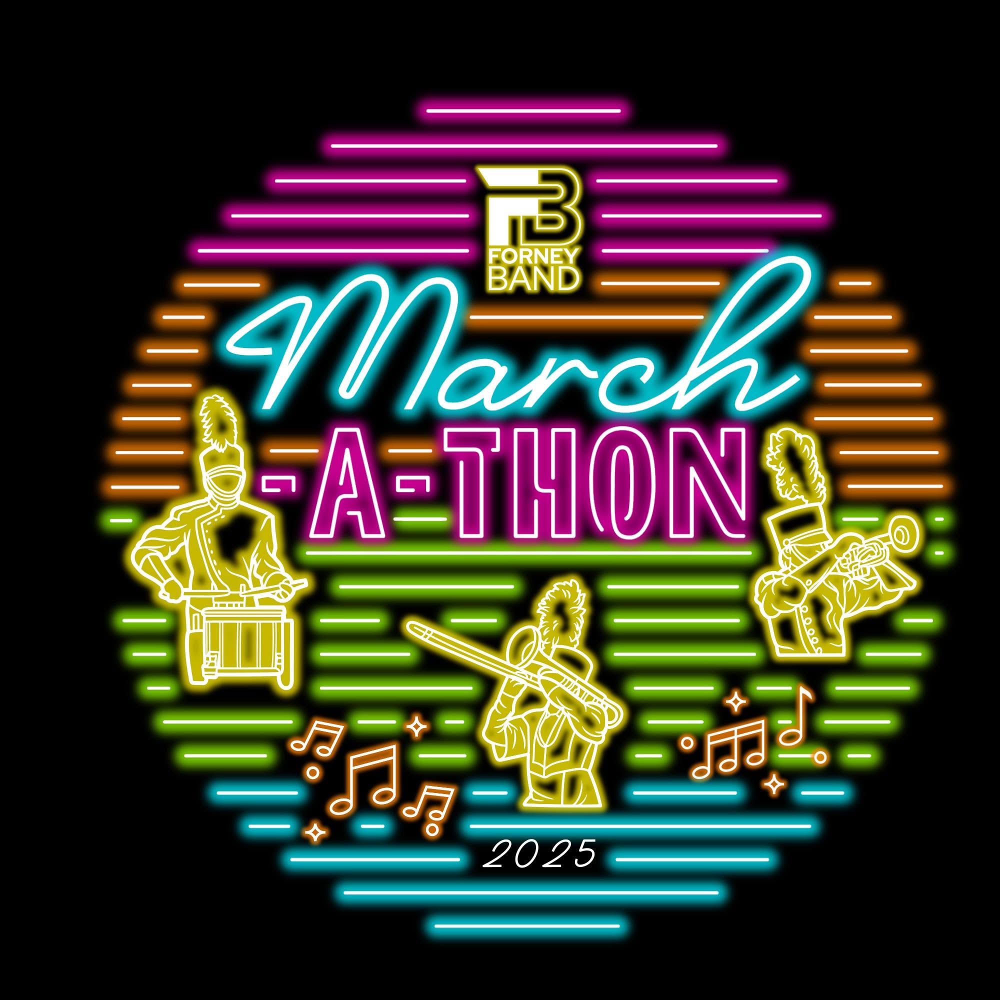 March a Thon 2025 March a Thon logo for 2025.